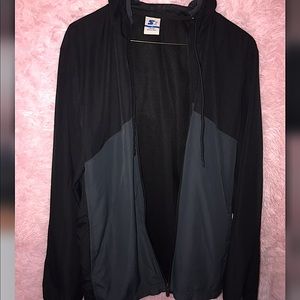 Black and grey mens windbreaker, Sz: M (38-40)